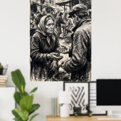 Ahnen-Markt-Austausch-Geist-Kunstplakat Poster (Heimbüro)