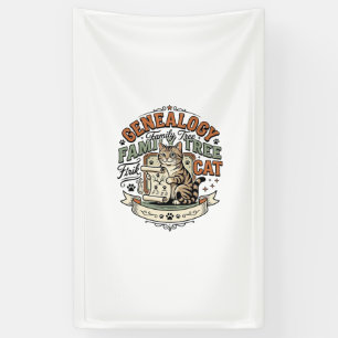 Ahnenforschung Familienbaum Katze Genealogie Famil Banner