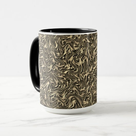 Ähnlich der Wandstruktur in Wildleder- oder Khaki- Tasse (Vorderseite Links)