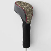 Ähnlich der Wandtextur von Chaki oder Wildleder Golf Headcover (angewinkelt)