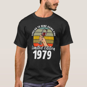 Ähnlich wie das Weinalter, Geboren 1979, 43. Retro T-Shirt