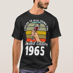 Ähnlich wie das Weinaltern, Geboren 1965 57. Retro T-Shirt