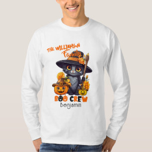 Ähnlicher Familienname Halloween Cat Pumpkin T-Shirt