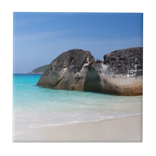 Ähnlicher Strand Andaman Sea Thailand Geschenk Pos Fliese (Vorderseite)
