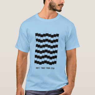 Ähnlichkeit zeichnet geometrisch-optische Illusio T-Shirt
