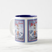 Ahoi dort! Marine Button-Oben Tasse (Vorderseite Links)