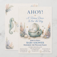 AHOI! Einladung zur Babyparty für zukünftige Tauch