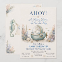 AHOI! Einladung zur Babyparty für zukünftige Tauch
