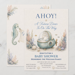 AHOI! Einladung zur Babyparty für zukünftige Tauch