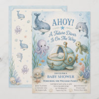 AHOI! Einladung zur Babyparty für zukünftige Tauch