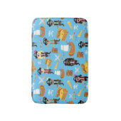 Ahoi! Es ist ein Piraten-Schatzsuche-Kindermuster Badematte (Vorderseite Vertikal)