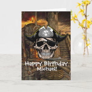 Ahoi, jungen Piraten zum Geburtstag Karte