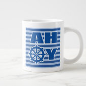 Ahoi Kinderzimmer-Plakat Jumbo-Tasse (Rechts)