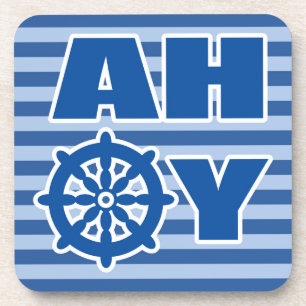 Ahoi Kinderzimmer-Plakat Untersetzer