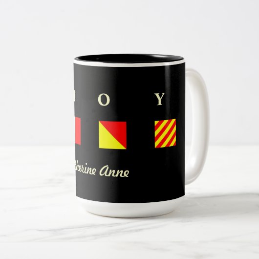 AHOI personalisierte Tasse (VorderseiteRechts)