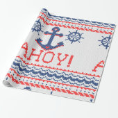 AHOI SeeStrick-Weihnachtsstrickjacke-Art Geschenkpapier (Ungerollt)