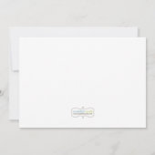 Ahoi sein eine Jungen-Boots-Babyparty-Einladung Einladung (Rückseite)