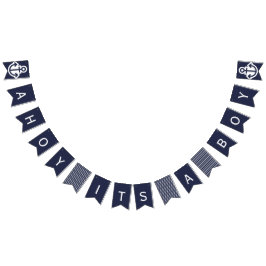 Ahoi sein eine Jungen-Marine-Seeflagge Wimpelkette