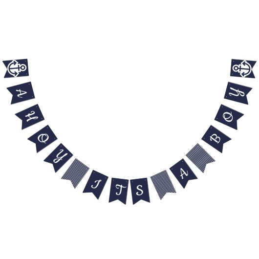 Ahoi sein eine Jungen-Seeflagge Wimpelkette (Alle)