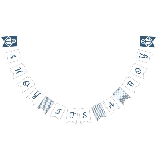 Ahoi sein eine Jungen-Seeflagge Wimpelkette (Alle)