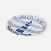 Ahoi sein eine SeeBabyparty des Pappteller (Schrägansicht)