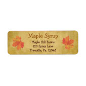 Ahorn-Blätter Ahornsirup-Etikett Klein (Vorne)