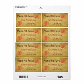 Ahorn-Blätter Ahornsirup-Produktetikett (Vorne)