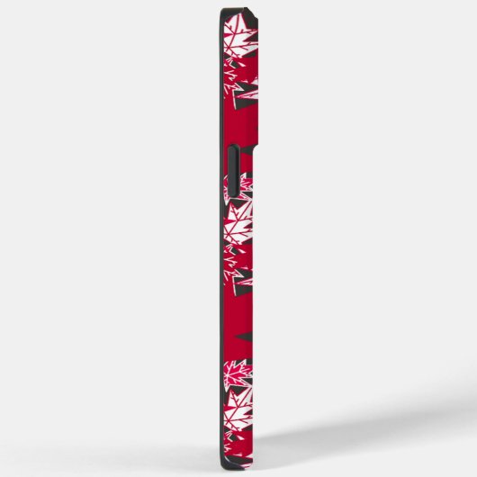 Ahorn-Blätter auf kohlebeständigem Hintergrund Case-Mate iPhone Hülle (Rückseite / Rechts)