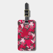 Ahorn-Blätter auf kohlebeständigem Hintergrund Gepäckanhänger (Vorderseite vertikal)