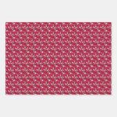 Ahorn-Blätter auf kohlebeständigem Hintergrund Geschenkpapier Set (Vorderseite 3)