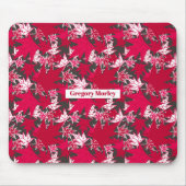 Ahorn-Blätter auf kohlebeständigem Hintergrund Mousepad (Vorne)