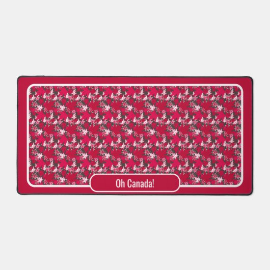 Ahorn-Blätter auf kohlebeständigem Hintergrund Schreibtischunterlage (Vorderseite)