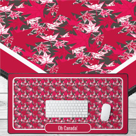 Ahorn-Blätter auf kohlebeständigem Hintergrund Schreibtischunterlage