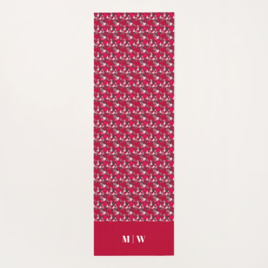 Ahorn-Blätter auf kohlebeständigem Hintergrund Yogamatte (Rückseite)