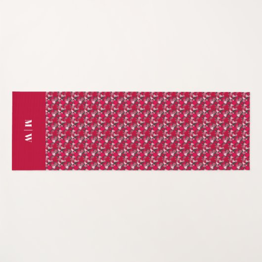 Ahorn-Blätter auf kohlebeständigem Hintergrund Yogamatte (Vorderseite (Horizontal))