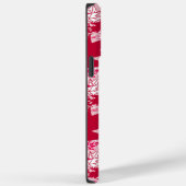 Ahorn-Blätter auf rosa Hintergrund Case-Mate iPhone Hülle (Rückseite / Rechts)