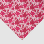 Ahorn-Blätter auf rosa Hintergrund Seidenpapier (Detail)