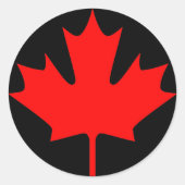 Ahorn-Blätter - Aufkleber (Vorderseite)