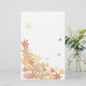 Ahorn-Blätter Briefpapier (Stehend Vorderseite)