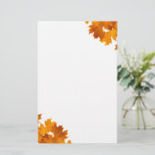 Ahorn-Blätter Briefpapier (Stehend Vorderseite)