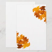Ahorn-Blätter Briefpapier (Vorne/Hinten)