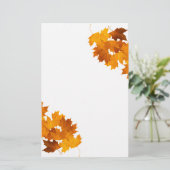 Ahorn-Blätter Briefpapier (Stehend Vorderseite)