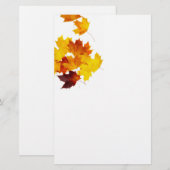 Ahorn-Blätter Briefpapier (Vorne/Hinten)