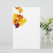 Ahorn-Blätter Briefpapier (Stehend Vorderseite)