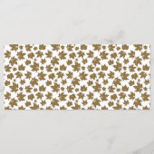 Ahorn-Blätter Dankbarer Erntedank Brunch Abendesse Menükarte (Rückseite)