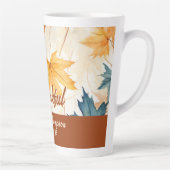 Ahorn-Blätter Dankbarer Erntedank Brunch Abendesse Milchtasse (Rechts)