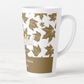 Ahorn-Blätter Dankbarer Erntedank Brunch Abendesse Milchtasse (Rechts)