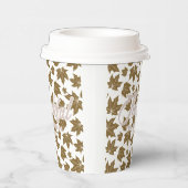 Ahorn-Blätter Dankbarer Erntedank Brunch Abendesse Pappbecher (Rechts)