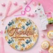 Ahorn-Blätter Dankbarer Erntedank Brunch Abendesse Pappteller (Party)