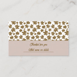 Ahorn-Blätter Dankbarer Erntedank Brunch Abendesse Platzkarte